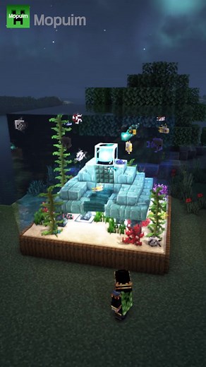 Create a Stunning Minecraft Mini Ocean Monument Aquarium