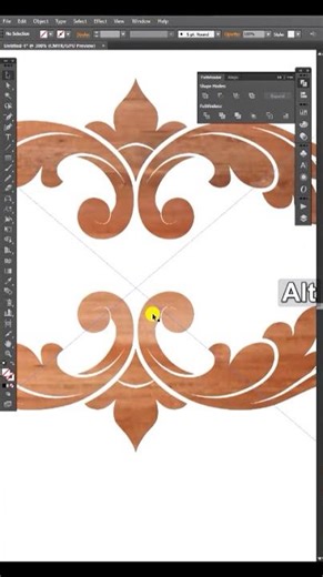 Tips desain ukiran #adobeillustrator #logo #caramembuatvector #desaingrafik