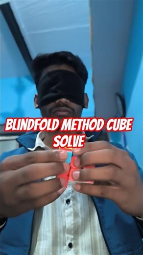 Solved a Rubik’s Cube Without Seeing It 🤯#speedcubing #shortsfeed #trending