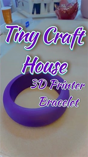 I Made My First 3D Printed Bracelet!😭✨ #3d #3dprinting #bracelet #Craft #polymerclay 💜💜