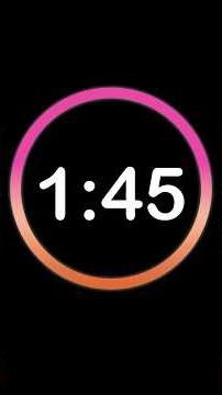 ⏱️ 1 Minute 45 Second Countdown Timer | Clock Ticking Sound & Alarm