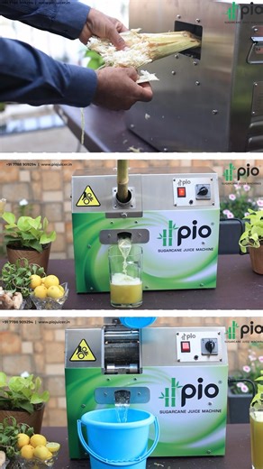 Best Sugarcane Juice Machine in India? Fresh Ganna Juice in Seconds with PIO Sugarcane Juice Machine