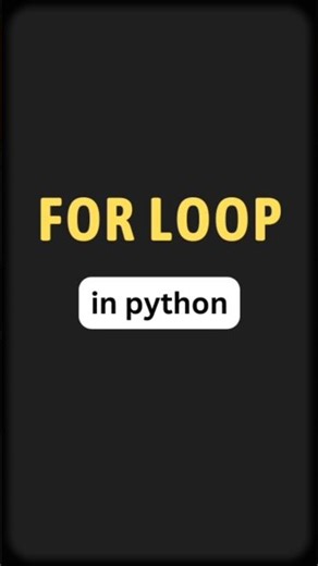 What is for loop ? #python