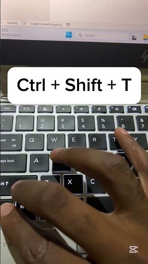 Reopen Closed Tab 😳 (Keyboard Shortcut)