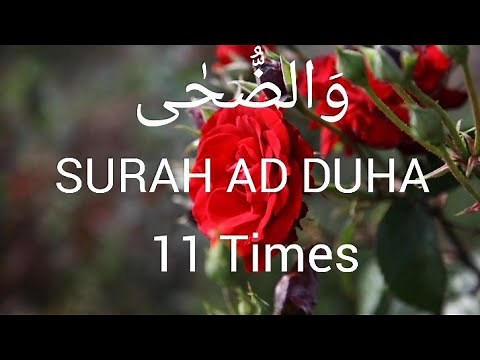 11 Times Surah Ad Duha وَالضُّحٰی Surah Duha Amazing Recitation Mishary Rashid Alafasy