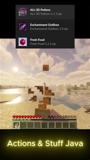 Actions & Stuff Java #minecraft #mods #actionsandstuff