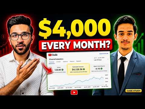 $4,000/Month From a Faceless Channel [News Niche] | He Doesn't Even Show His Face | Case Study
