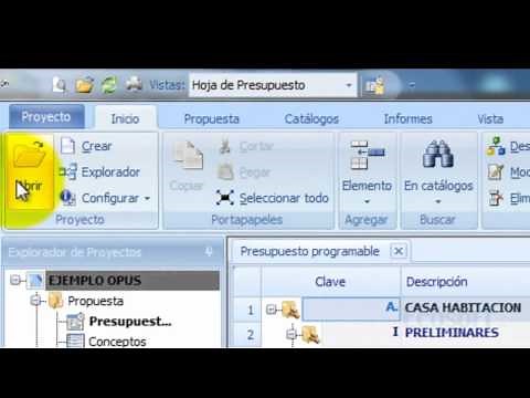 3.- OPUS PLANET, 2014 y 2015 Abrir y consultar mis obras o proyectos