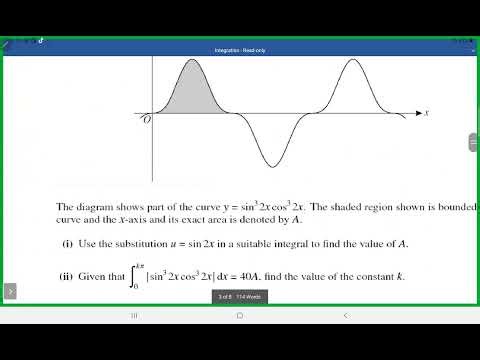 Integration 8 A2 (Past Paper Questions)