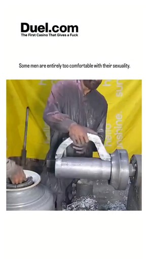 education.decodee01 on Instagram: "The post showcases a video of two men in close physical proximity shaping a phallic metal object on a lathe, captioned to satirise perceived homoerotic comfort, amassing over 9 million views and thousands of engagements within 24 hours. Replies reveal cultural divides, with users from Middle Eastern backgrounds normalising the camaraderie as platonic craftsmanship, while Western commenters amplify the innuendo, prompting the author to quip about differing humou