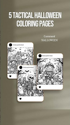 Free Tactical Halloween Coloring Pages