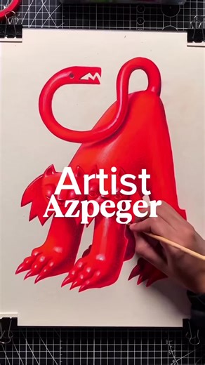 Azpeger is a Barcelona based tattoo artist and illustrator known for playful high saturation work. @Azpeger #imaginary #illustration #art #artist
