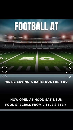 SUNDAY IS FOOTBALL DAY! Come hang with us, grab a pitcher of beer, some Little Sister burgers/dogs, and enter to win a VIP Super Bowl experience in the venue! We’re open at noon and all 9 TVs will be on! #thecutlive | The Cut Live | Facebook