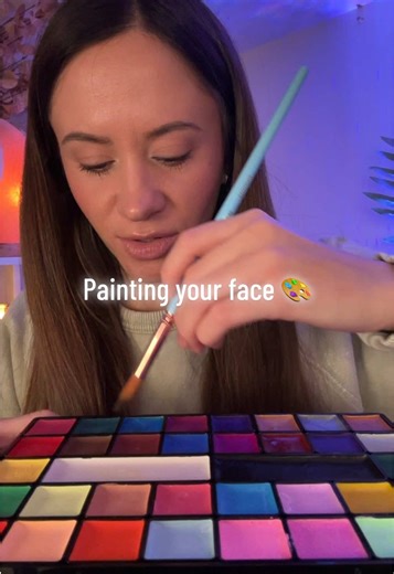 Face Painting ASMR for Relaxation and Sleep