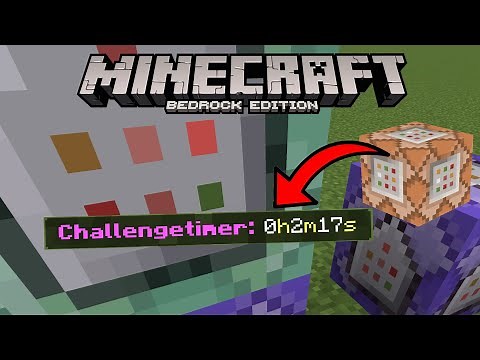 ACTIONBAR TIMER COMMAND in Minecraft Bedrock Edition | Minecraft Bedrock Tutorial PS4/Xbox/Win10/PE