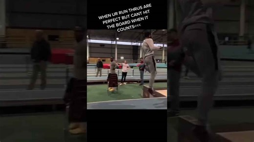 Epic Long Jump Fail: Practice vs. Competition