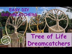 TREE OF LIFE DREAM CATCHERS | DIY GARDEN WEDDING