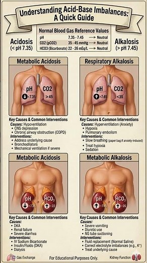 Understanding Acid-Base Imbalances: A Quick Guide #acls #nursing #nurse #emergencycare #cpr