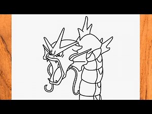 Como dibujar a Gyarados de Pokémon