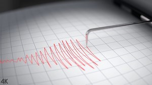 Earthquake Seismograph Richter Scale 4K