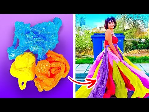 Useful Ways to Recycle Useless Things || Clothes Made From Recycled Materials