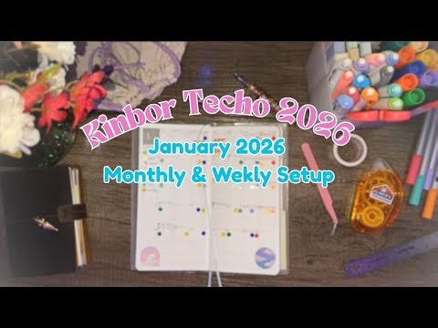 Kinbor Techo Weeks Planner | January 2026 Set Up & Flip Through