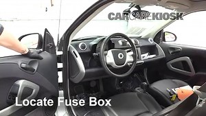 Interior Fuse Box Location: 2014 Smart Fortwo Passion 1.0L 3 Cyl.