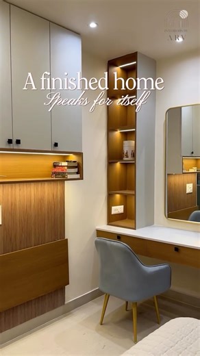 Interiors By ARV on Instagram: "A finished Home speaks for itself.!🏡 Designed with intention. Executed with precision. Delivered with complete involvement, from first drawing to final styling. For homeowners in Lucknow who value quality over shortcuts. Residential Project | Interiors by Arv 📩 Now booking full home design + execution projects. . . . Follow @interiors_by_arv for more interior content.!! #interiorsbyarv #interiordesignerinlucknow #interiordesigner #buzzflicks #relatable"