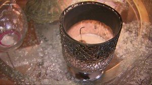 NC woman warning others after candle goes up in flames