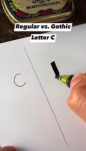 983K views · 1.1K reactions | Regular vs. Gothic letter C #calligraphy | Made by Edgar | Facebook