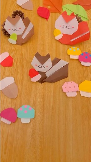 [Origami] How to fold a squirrel, perfect for autumn