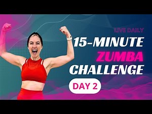 15-Minute Zumba Challenge - Day 2 - (15-min workout + Optional cooldown)