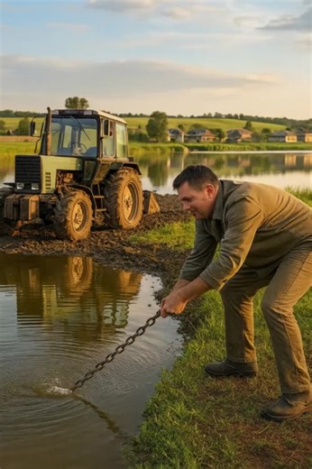 4.9K views | Un tractorist săpa pământul lângă râu, dar plugul s-a...