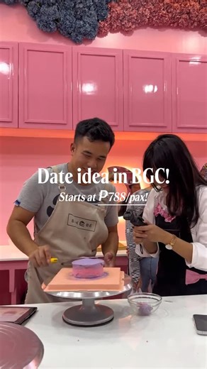 Bakebe - BAKING STUDIO with an APP on Instagram: "The cutest date you can try in BGC! Bake a cake with your lover at Bakebe! 💕🍰 #dateideas #bakebe #bakebeph #baking"