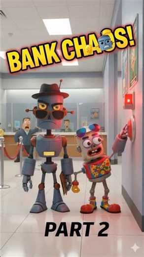 Robots Set Off BANK ALARM! 🚨🤖💥 #Shorts