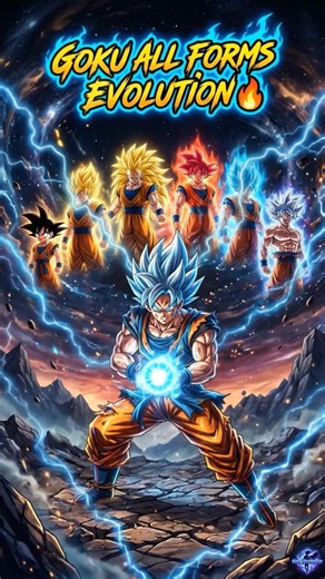 Goku All Forms Evolution 🔥 |DBZ| #anime #goku #shorts