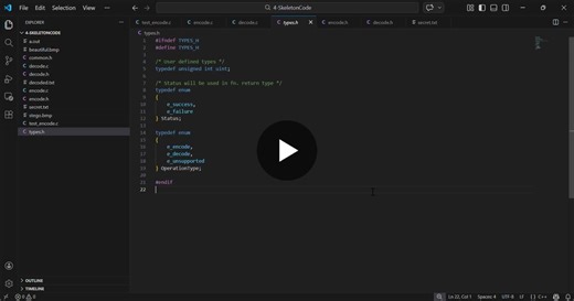 C Programming Steganography Project: BMP Image Encoding and Decoding | Indira Krupa Darshini Midde posted on the topic | LinkedIn