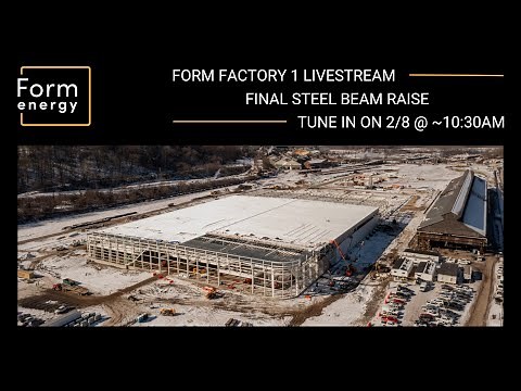 Livestream from Form Factory 1 in Weirton, WV: Final Steel Beam Raise