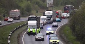 Lane still closed on A55 after crash brings traffic to a standstill - updates