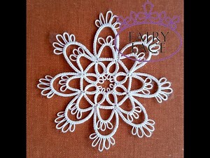 Needle tatting, Snowflake