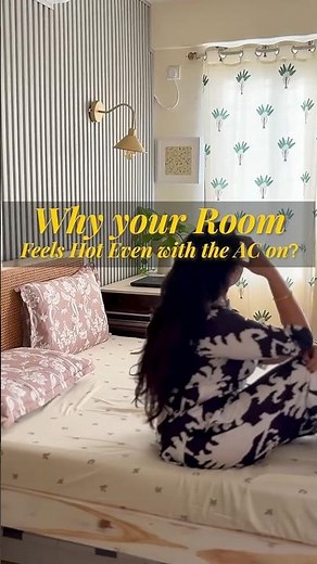 AC On But Room Still Hot? 2 Simple Bedroom Cooling Tips #homedecortips #summer #urbanspace #ytshorts