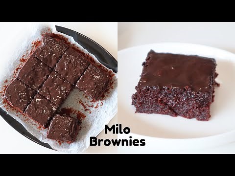 How to Make Fudgy Milo Brownies | Chocolate Brownie with Milo Milk Powder