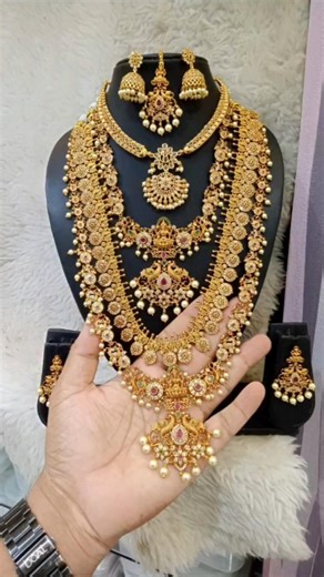 2 Haram, Necklace & Attigai/1 Gram Forming Bangles/Layer Haram#shortsfeed#krithikavlogs#shortsyt