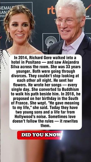 How Richard Gere won her heart at 33 years younger