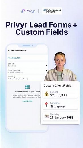 Create a Privyr Lead Form with custom fields to capture any lead details, online or offline. ⭐️