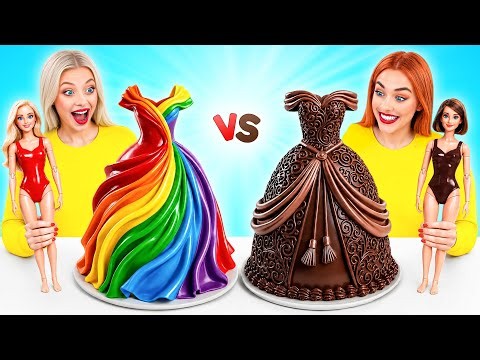 Real Food vs Chocolate Food Challenge Rich vs Broke | Kitchen Battle with Food by Multi DO Challenge