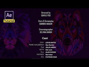 How to create Epic!! Rolling End Credits for your Movie | After effects cc