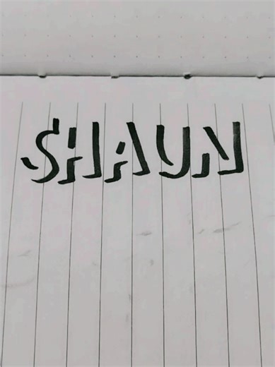 Shaun in Cursive: Shadow Lettering Tutorial