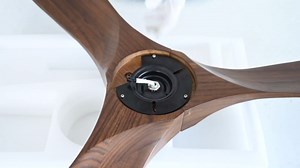 60 inch Outdoor Ceiling Fan with Lights and Remote, Rustic Wood Ceiling Fan with Light, 3 Blade Propeller Ceiling Fan with Reversible DC Motor, Modern Farmhouse Ceiling Fan for High Low Sloped Ceiling