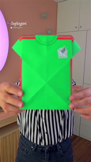 Origami de jersey para guardar regalos y dulces